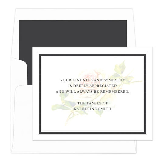 Yellow Rose Sympathy Cards